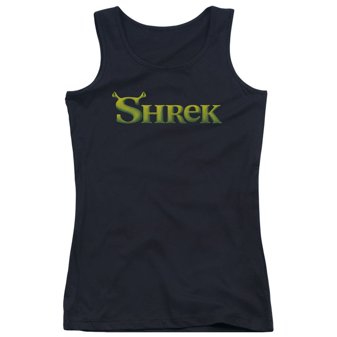 Shrek Logo Womens Tank Top Shirt Black