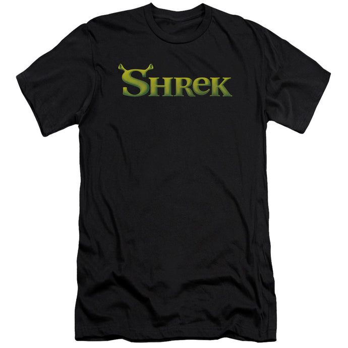 Shrek Logo Premium Bella Canvas Slim Fit Mens T Shirt Black