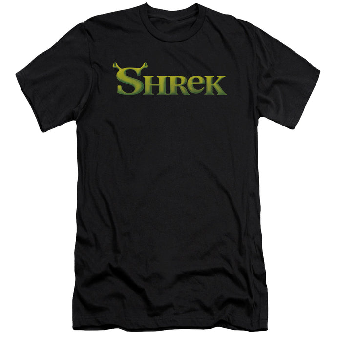 Shrek Logo Slim Fit Mens T Shirt Black