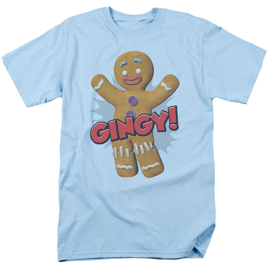 Shrek Gingy Mens T Shirt Light Blue