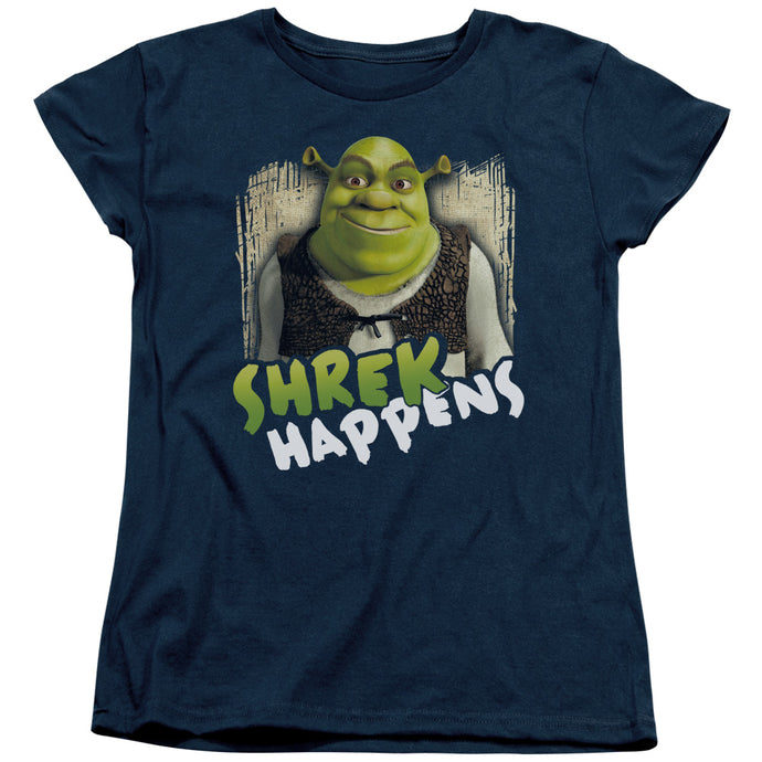 Shrek Happens Womens T Shirt Navy
