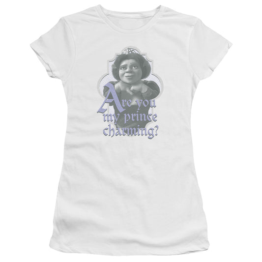 Shrek Lifes Questions Junior Sheer Cap Sleeve Womens T Shirt White