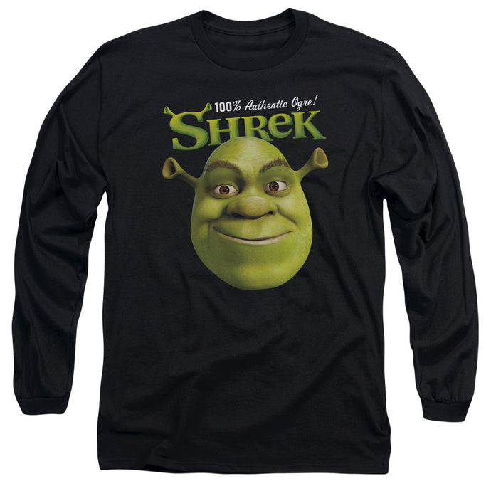 Shrek Authentic Mens Long Sleeve Shirt Black