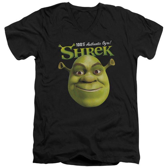 Shrek Authentic Mens Slim Fit V Neck T Shirt Black