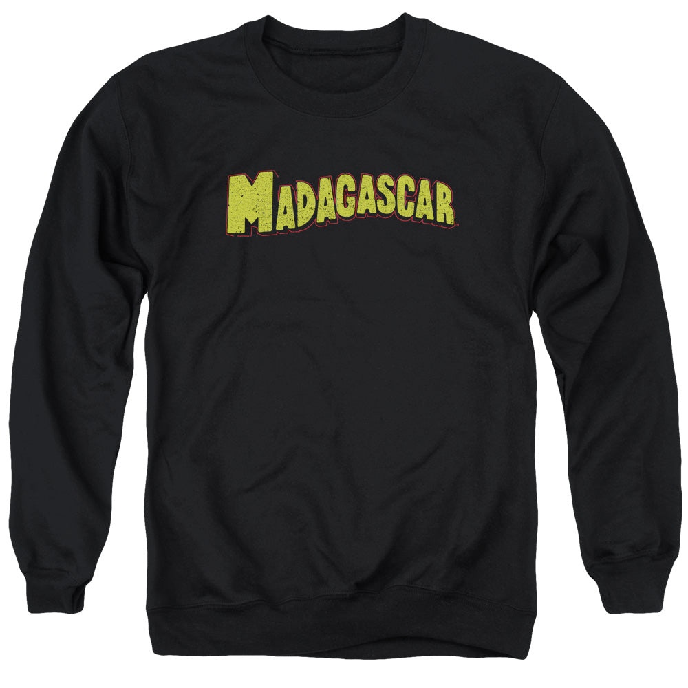Madagascar Logo Mens Crewneck Sweatshirt Black