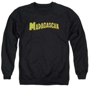 Madagascar Logo Mens Crewneck Sweatshirt Black