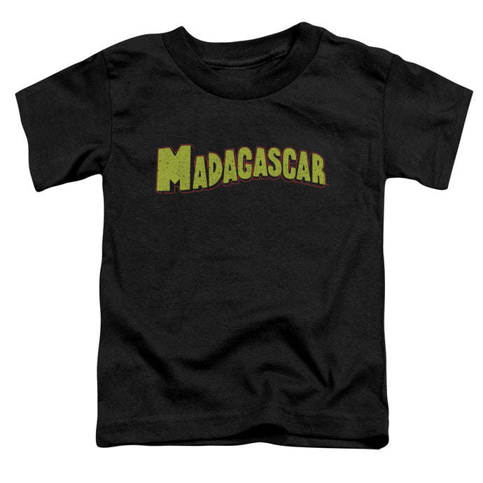 Madagascar Logo Toddler Kids Youth T Shirt Black