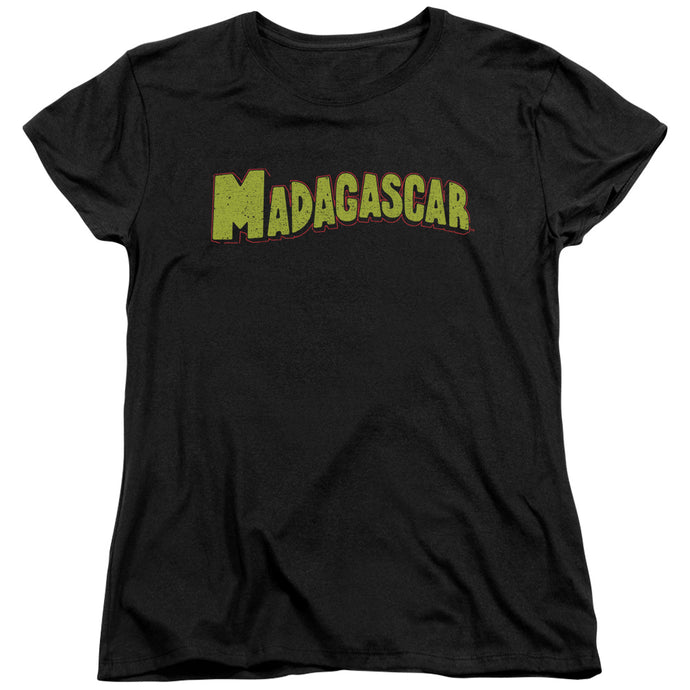 Madagascar Logo Womens T Shirt Black