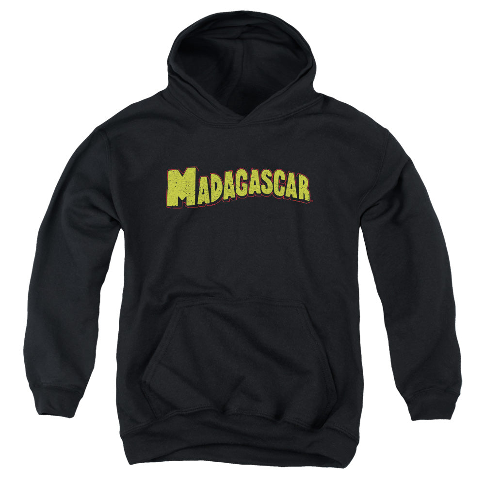 Madagascar Logo Kids Youth Hoodie Black