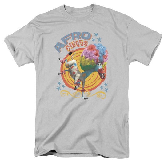 Madagascar Afro Circus Mens T Shirt Silver