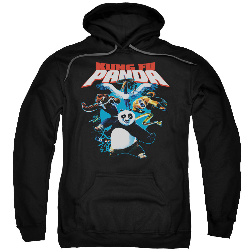 Kung Fu Panda Kung Fu Group Mens Hoodie Black