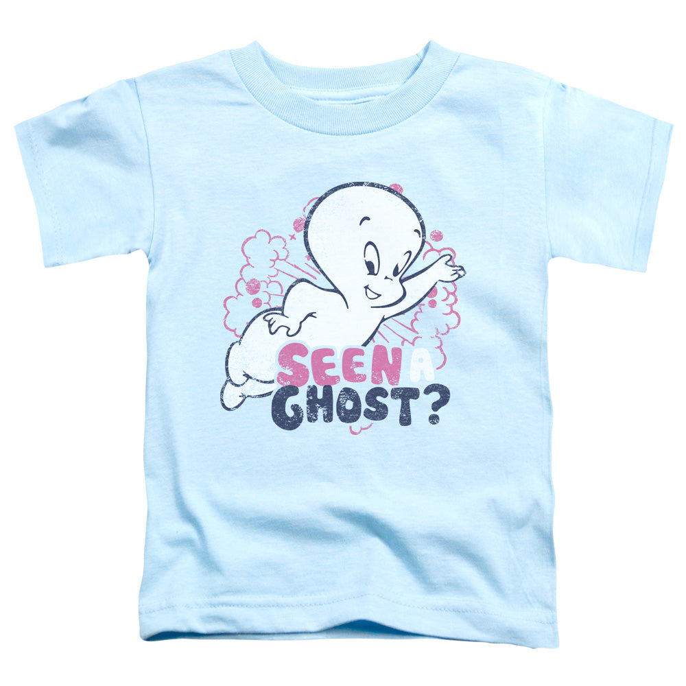 Casper Seen a Ghost Toddler Kids Youth T Shirt Light Blue