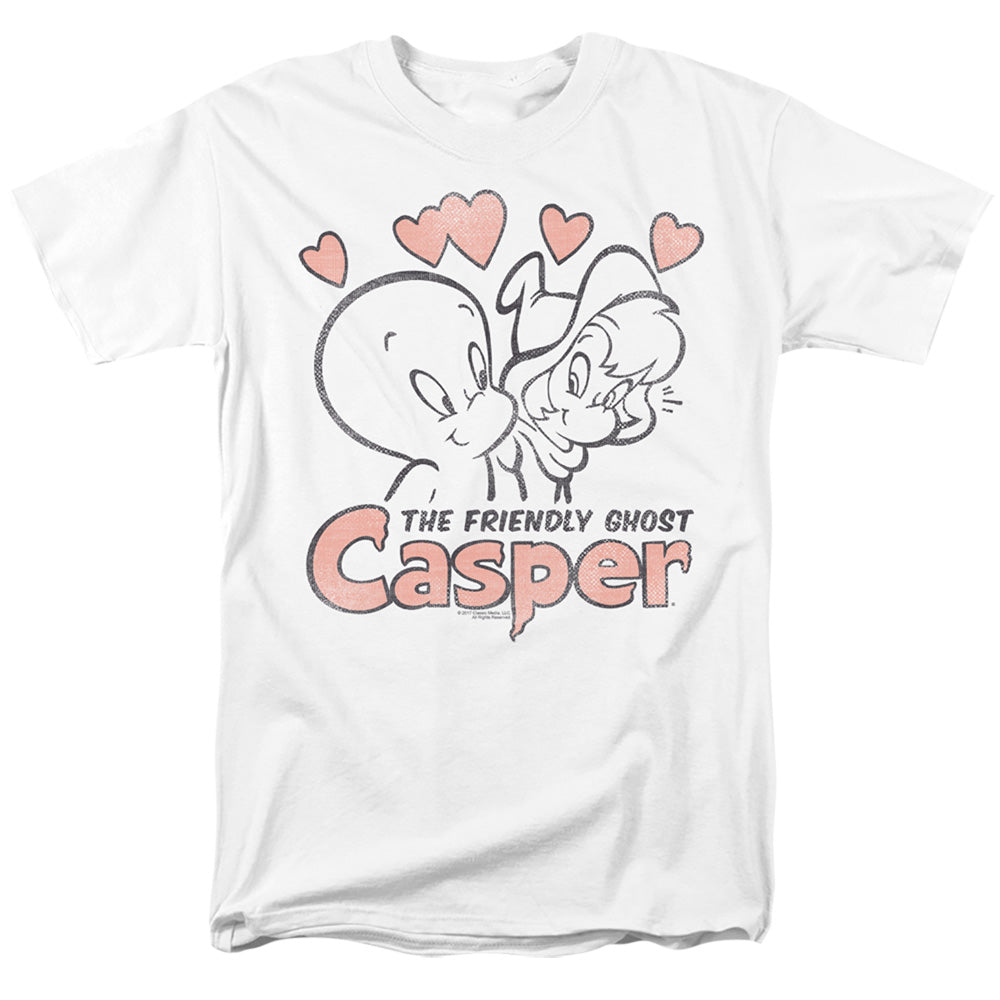 Casper Hearts Mens T Shirt White