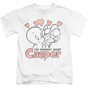 Casper Hearts Juvenile Kids Youth T Shirt White (4)