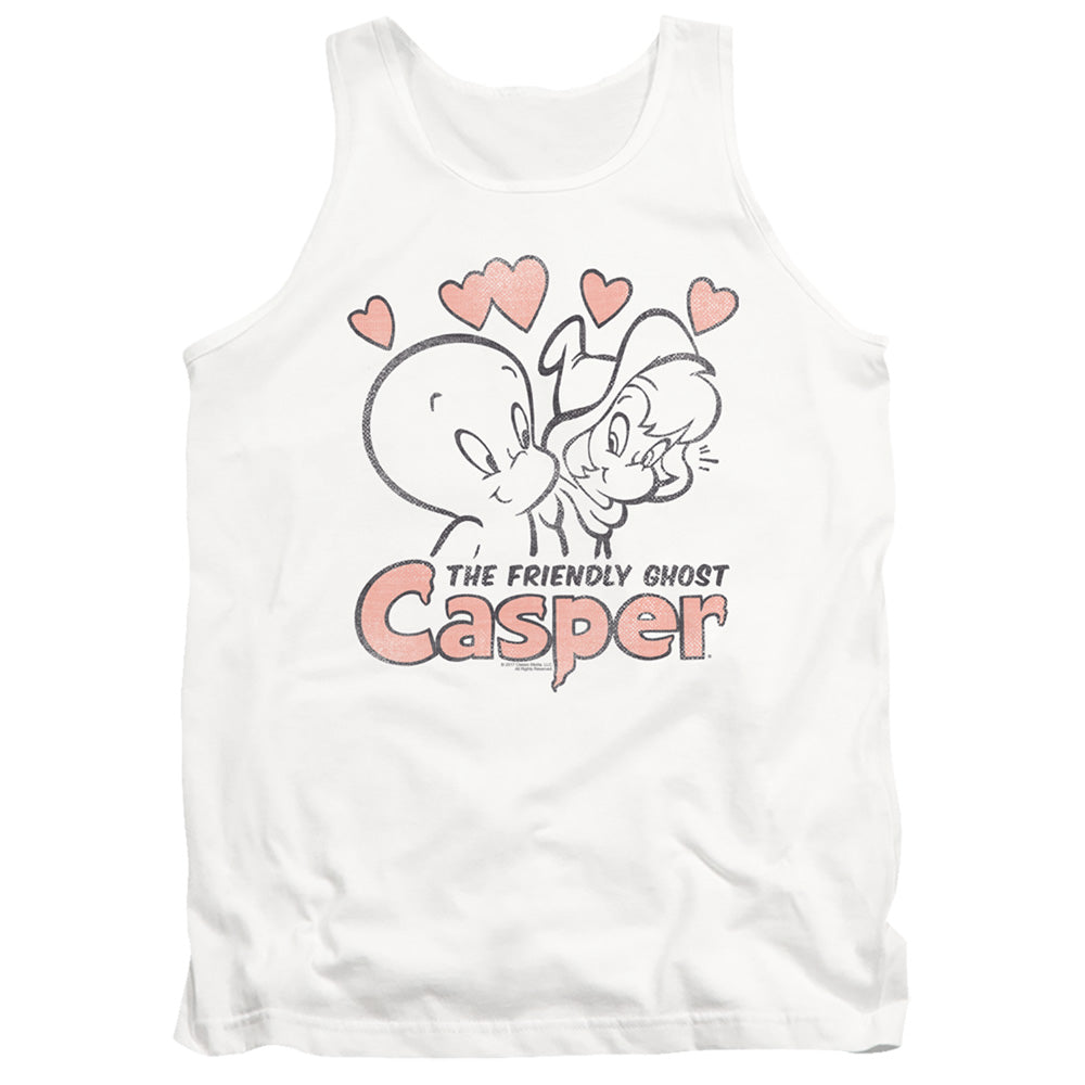 Casper Hearts Mens Tank Top Shirt White