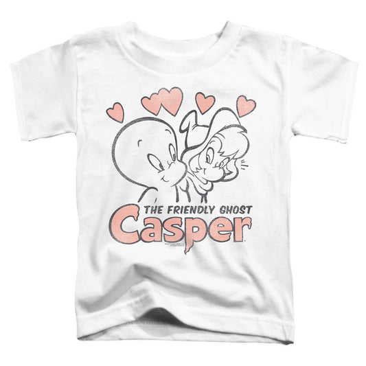 Casper Hearts Toddler Kids Youth T Shirt White