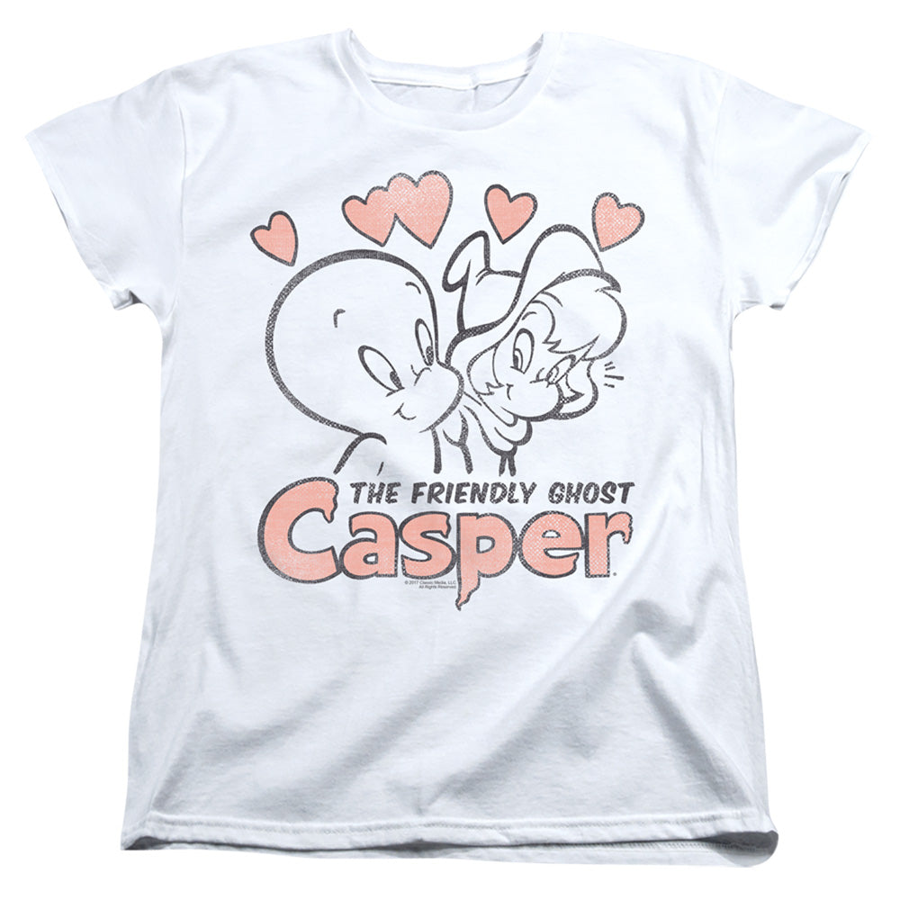 Casper Hearts Womens T Shirt White