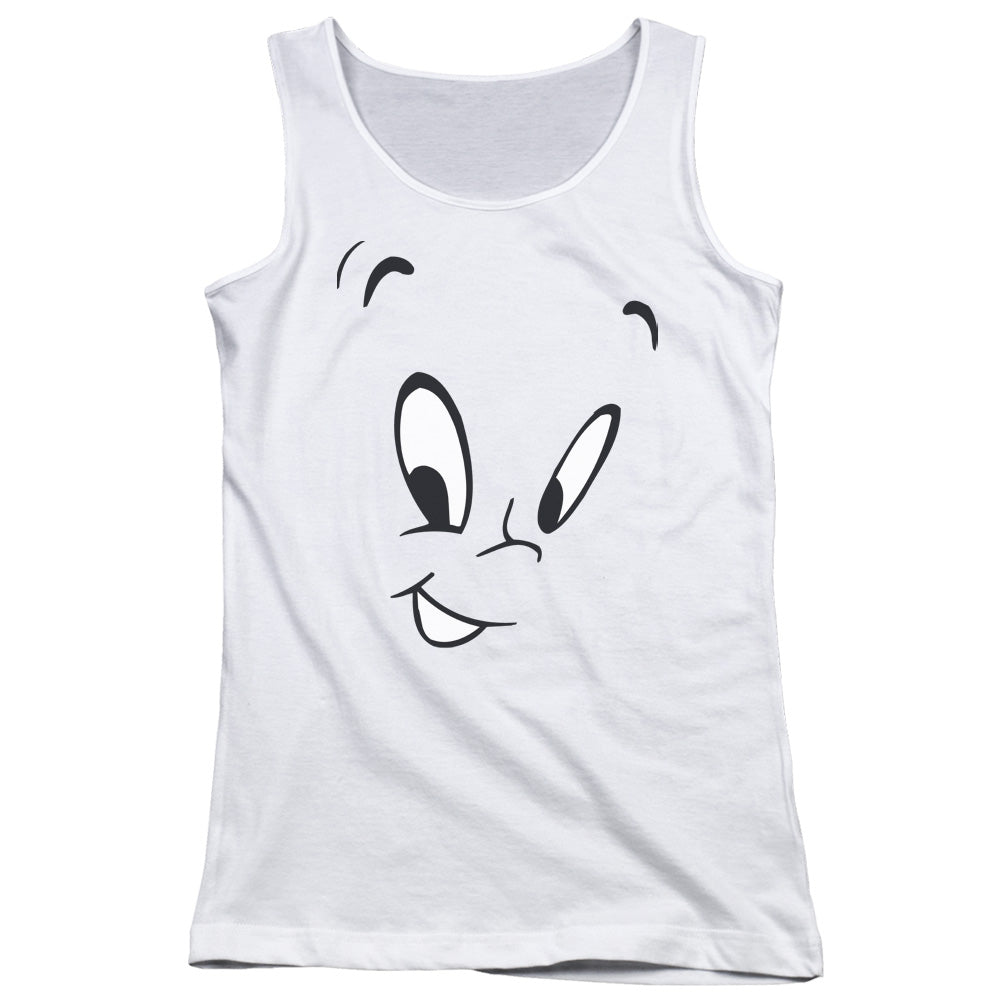 Casper Face Womens Tank Top Shirt White