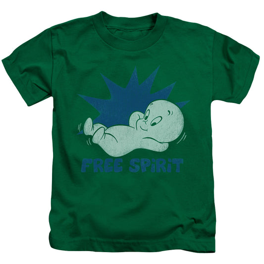 Casper Free Spirit Juvenile Kids Youth T Shirt Kelly Green (5 6)