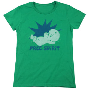 Casper Free Spirit Womens T Shirt Kelly Green