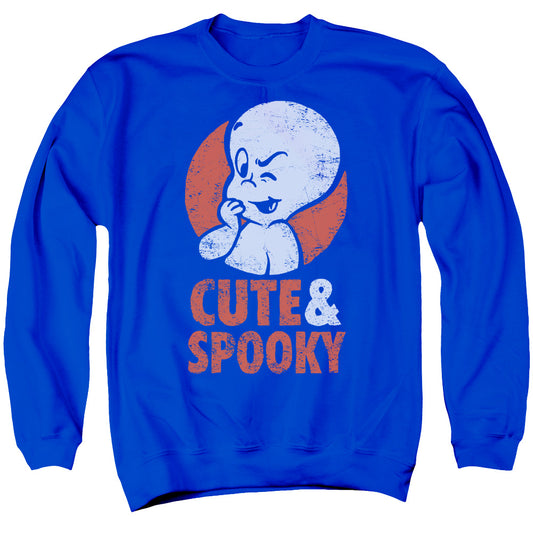 Casper Spooky Mens Crewneck Sweatshirt Royal Blue