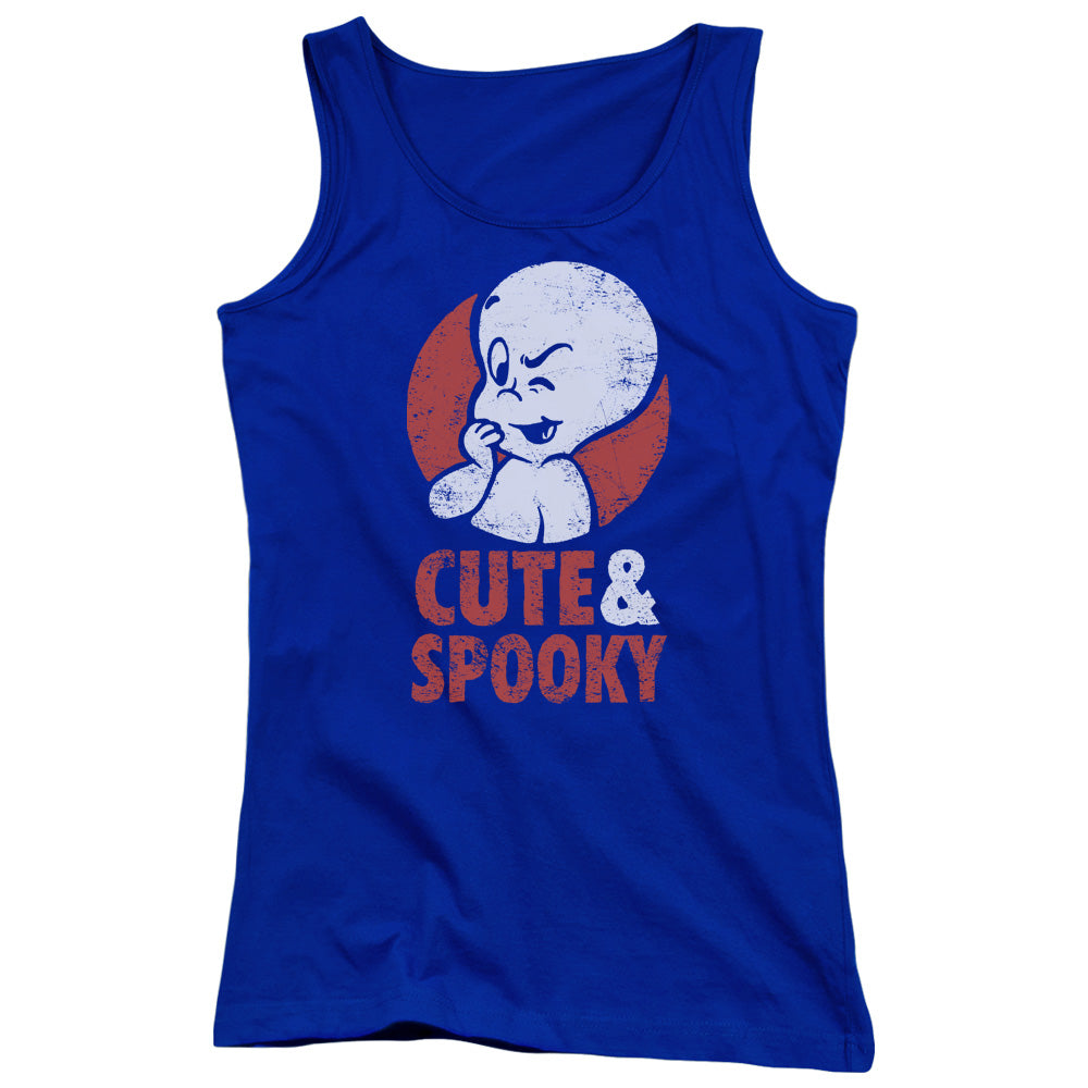 Casper Spooky Womens Tank Top Shirt Royal Blue