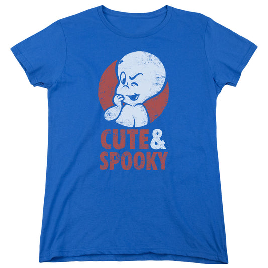 Casper Spooky Womens T Shirt Royal Blue