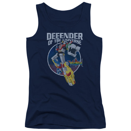 Voltron Defender Womens Tank Top Shirt Navy Blue