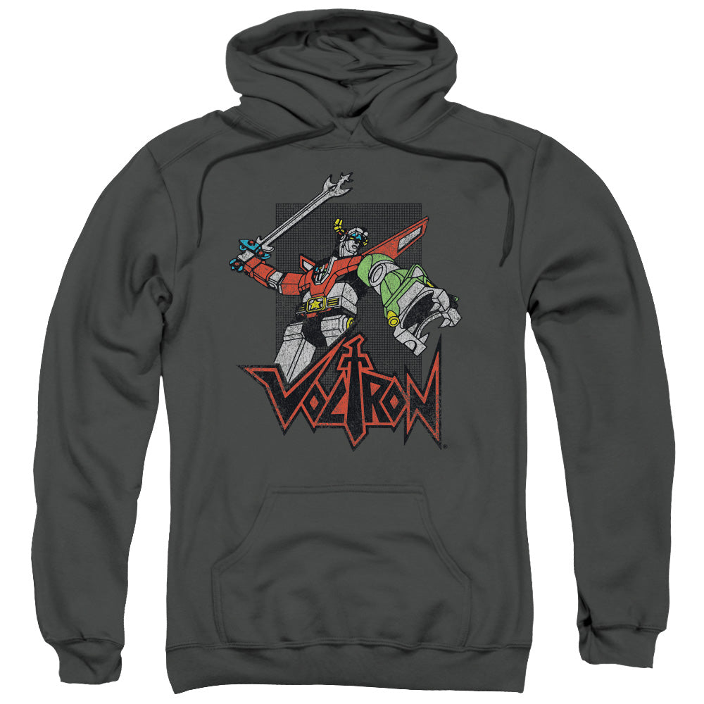 Voltron Roar Mens Hoodie Charcoal