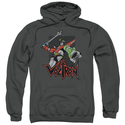 Voltron Roar Mens Hoodie Charcoal