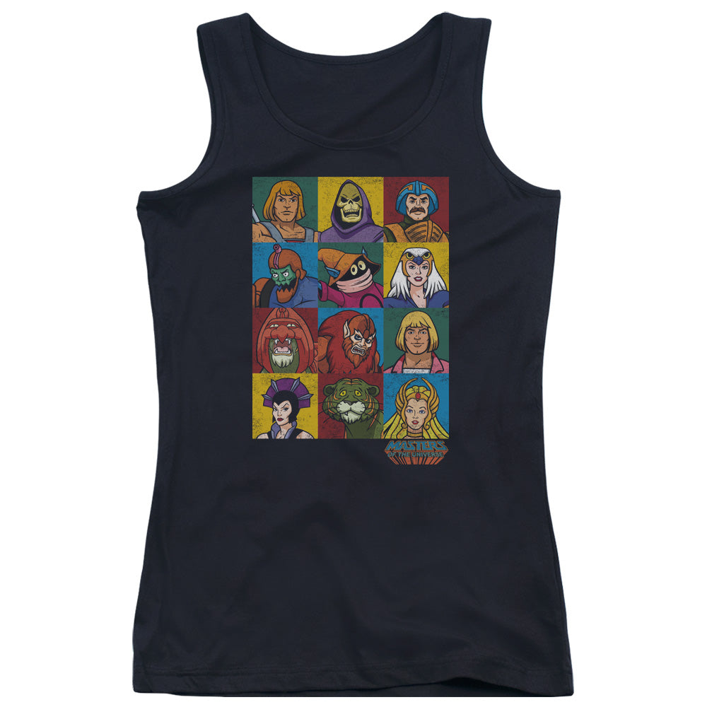 Masters of the Universe Character Heads Womens Tank Top Shirt Black