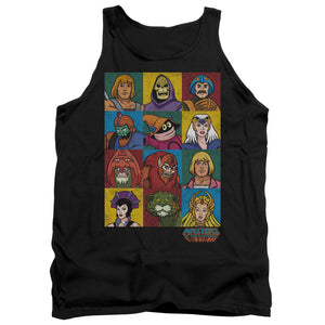 Masters of the Universe Character Heads Mens Tank Top Shirt Black