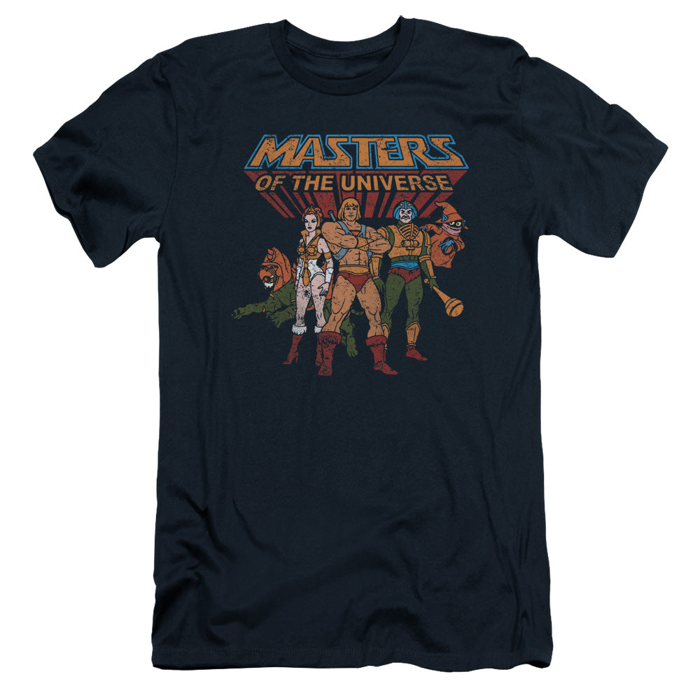 Masters of the Universe Team of Heroes Slim Fit Mens T Shirt Navy Blue