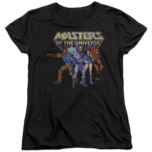 Masters of the Universe Team of Villains Womens T Shirt Black