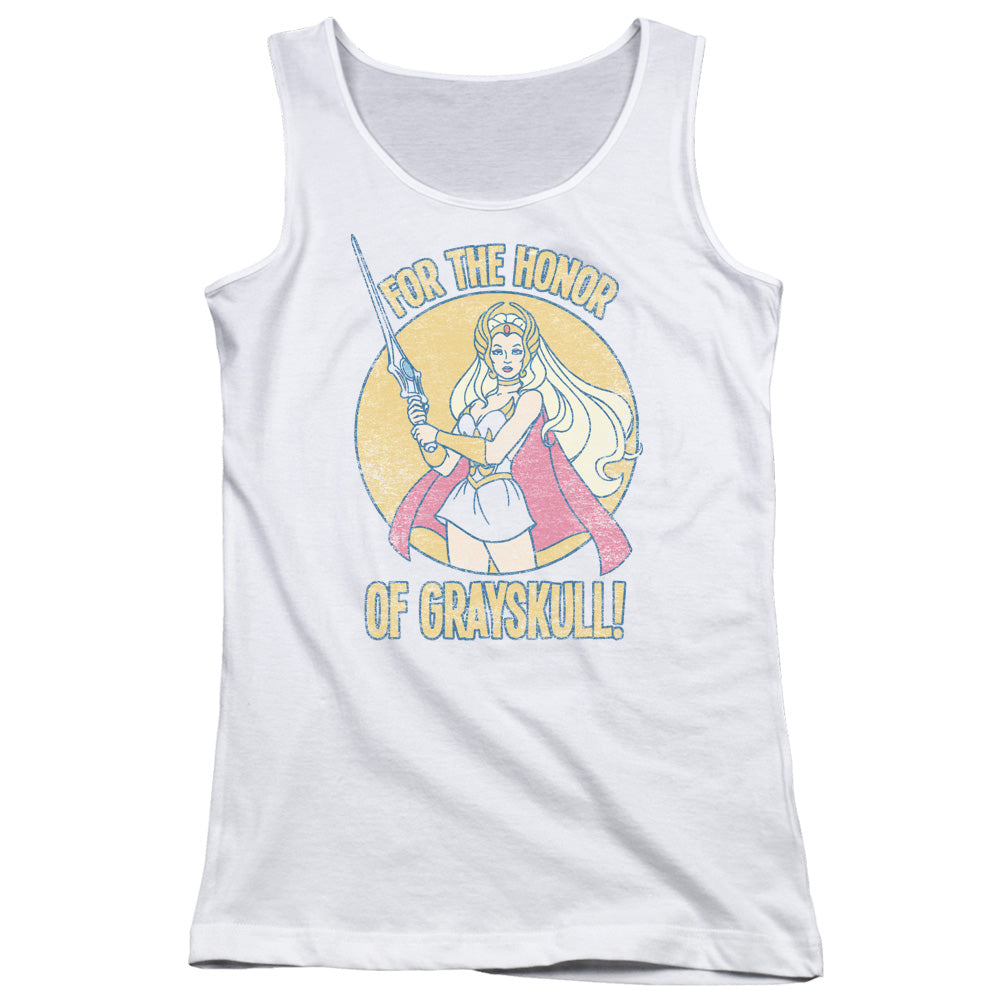 She Ra Honor of Grayskull Womens Tank Top Shirt White