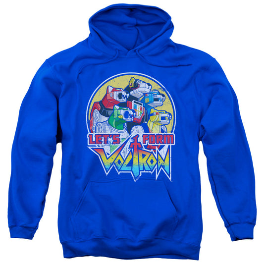 Voltron Lets Form Mens Hoodie Royal Blue