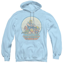 Load image into Gallery viewer, Masters of the Universe He Man and Crew Mens Hoodie Light Blue
