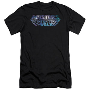 Masters of the Universe Space Logo Premium Bella Canvas Slim Fit Mens T Shirt Black