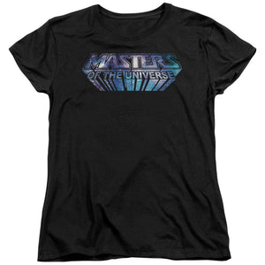 Masters of the Universe Space Logo Womens T Shirt Black