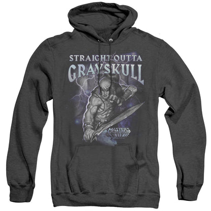 Masters Of The Universe Straight Outta Grayskull Mens Heather Hoodie Black Officially Licensed