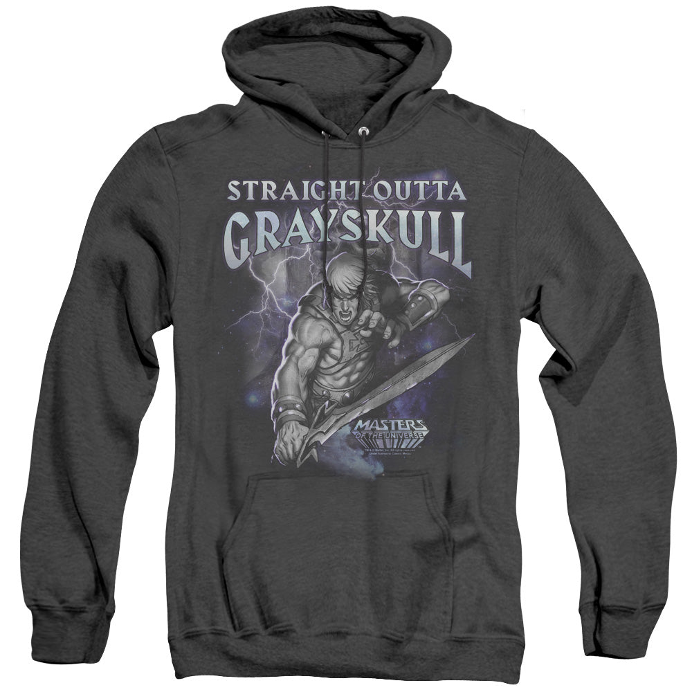 Masters Of The Universe Straight Outta Grayskull Mens Heather Hoodie Black Officially Licensed