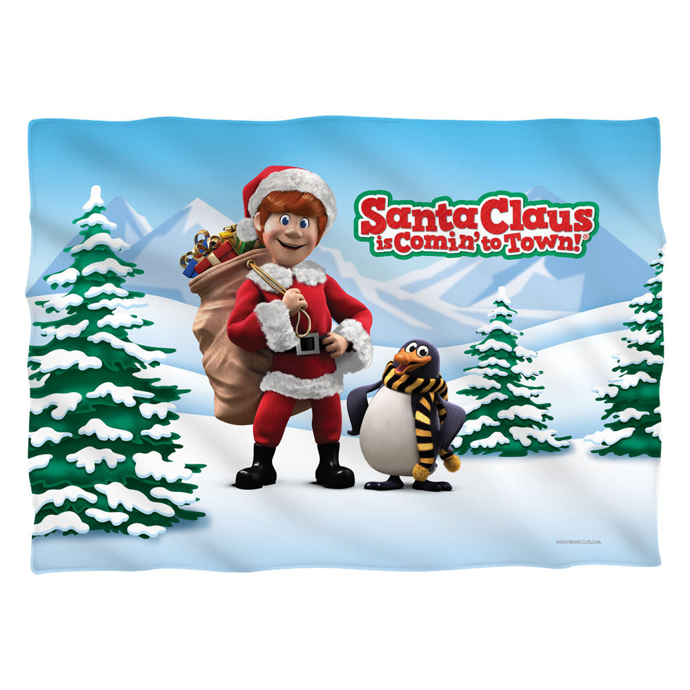 Santa Claus is Comin To Town Kris And Topper Pillow Case