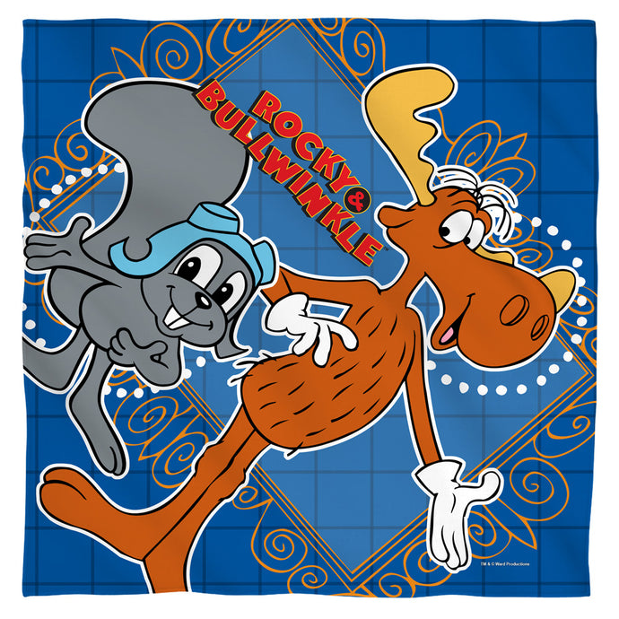 Framed Friends Rocky and Bullwinkle Bandana