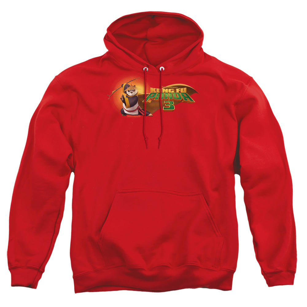 Kung Fu Panda Po Logo Mens Hoodie Red