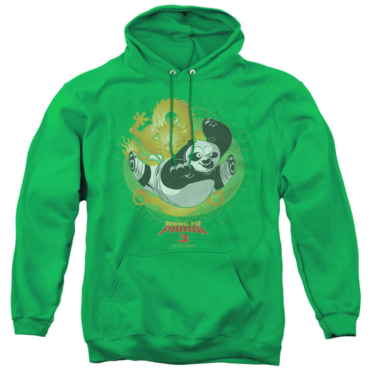 Kung Fu Panda Dragon Warrior Po Mens Hoodie Kelly Green