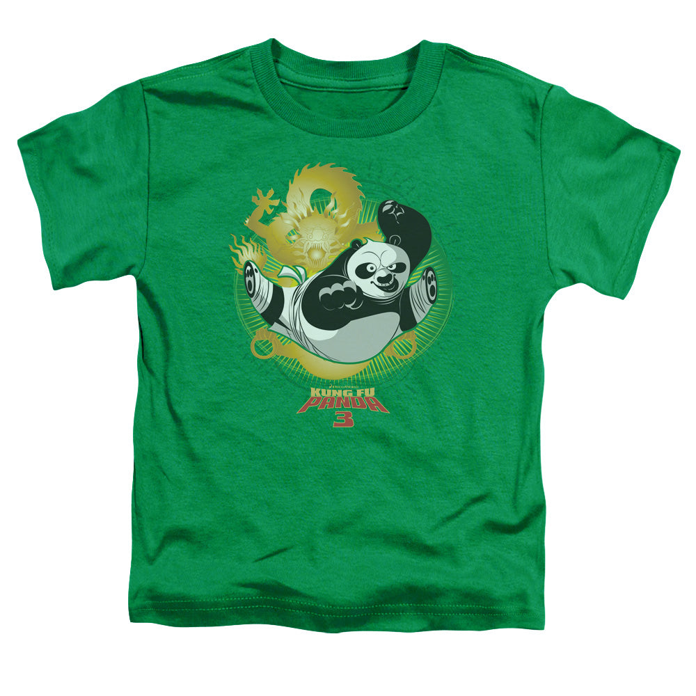 Kung Fu Panda Dragon Warrior Po Toddler Kids Youth T Shirt Kelly Green