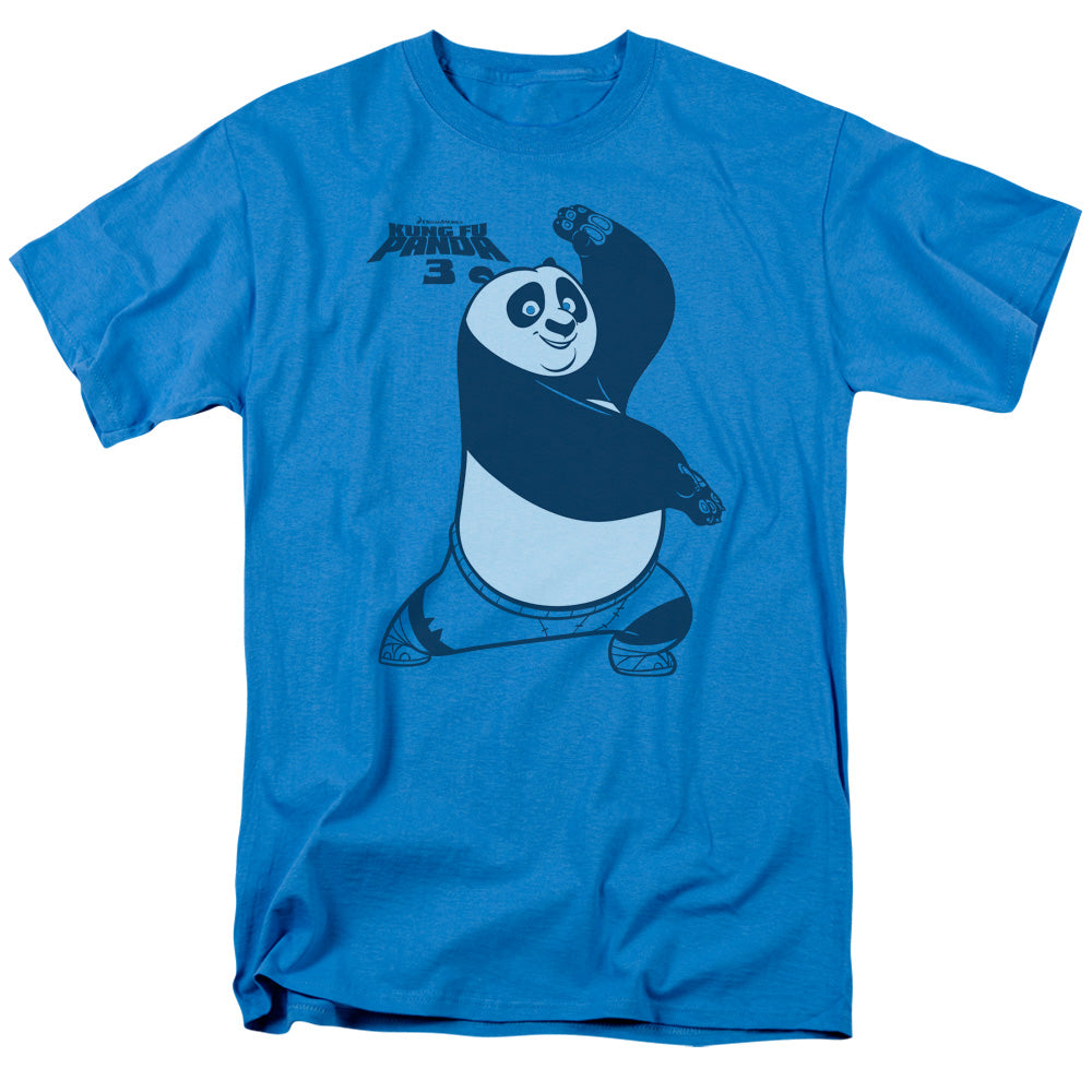 Kung Fu Panda Fighting Stance Mens T Shirt Turquoise