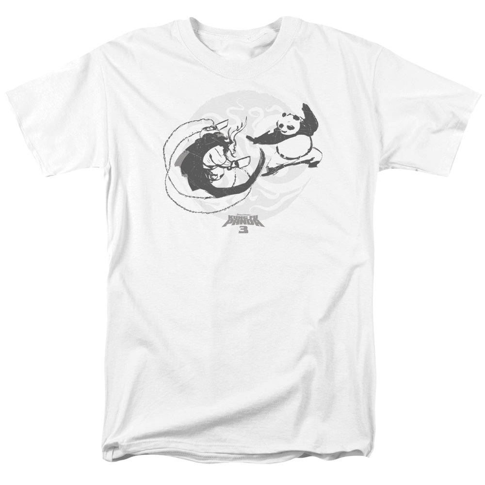 Kung Fu Panda Face Off Mens T Shirt White