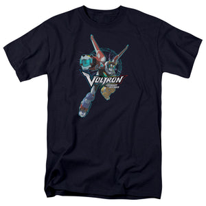 Voltron Legendary Defender Pose Mens T Shirt Navy Blue