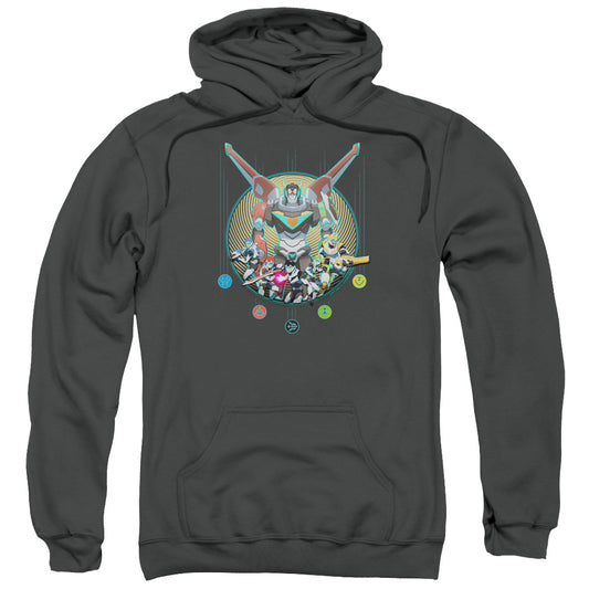 Voltron Assemble Mens Hoodie Charcoal